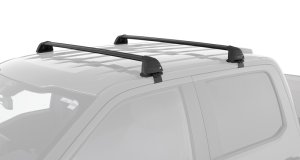 Ford F150 Supercrew Roof Rack - Rhino-Rack - Vortex ROC25 Flush 2 Bar - Black - `04-`08