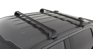 Ford F150 Supercrew Roof Rack - Rhino-Rack - Vortex ROC25 Flush 2 Bar - Black - `04-`08