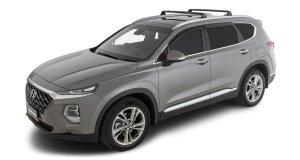 Hyundai Santa Fe Roof Rack - Rhino-Rack - Vortex RVP 2 Bar - Black - `19-`22