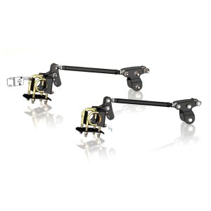 Ford F-150 Traction Bar Kit - Ridetech - Double Adjustable - Satin Black - `15-`25