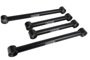 Ram 1500 Suspension Traction Bar - Rear - Ridetech - StrongArms with R-Joints - Satin Black - `09-`26