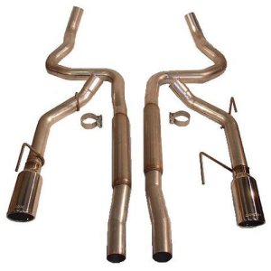 Ford Mustang Performance Exhaust - Rear - Roush - Cat Back Dual Exhaust - `05-`09