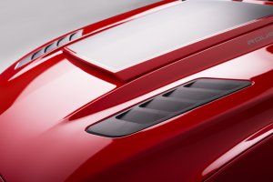 Ford Mustang Heat Extractors - Hood - Roush - Raw - Black - `15-`17