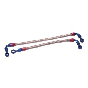 Acura Integra Fuel Hose Kit - Russell - Stainless Steel Braided Hoses and Anodized Aluminum Hose Ends - `94-`01