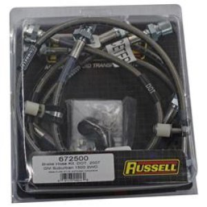 Chevrolet Suburban Brake Line Kit - Russell - Stainless Steel Braided - `07-`12