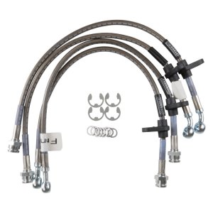Honda Accord Brake Line Kit - Front + Rear - Russell - Stainless Steel Braided Hose - `98-`02 Honda Accord Brake Line Kit - Front + Rear - Russell - Stainless Steel Braided Hose - `98-`02