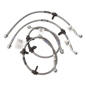 Acura Integra Brake Line Kit - Front + Rear - Russell - Stainless Steel Braided Hose - `98-`01