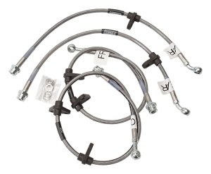 Acura Integra Brake Line Kit - Front + Rear - Russell - Stainless Steel Braided Hose - `98-`01