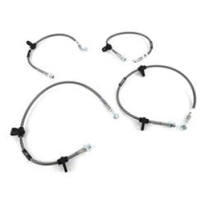Acura Integra Brake Line Kit - Front + Rear - Russell - Stainless Steel Braided Hose - `97-`01