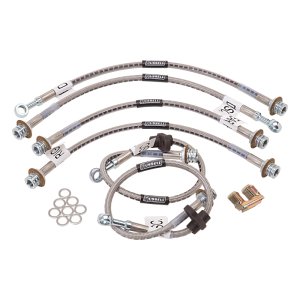 Toyota Land Cruiser Brake Line Kit - Russell - Stainless Steel Braided Hose - `07-`12
