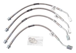 Chevrolet Corvette Brake Line Kit - Front + Rear - Russell - Stainless Steel Braided - `97-`04