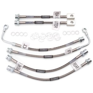 Pontiac Firebird Brake Line Kit - Russell - Stainless Steel Braided Hose, Zinc Plated Fittings - `98-`02 Pontiac Firebird Brake Line Kit - Russell - Stainless Steel Braided Hose, Zinc Plated Fittings - `98-`02