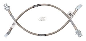 Ford Mustang Brake Line Kit - Front - Russell - Stainless Steel Braided Hose - `99-`01