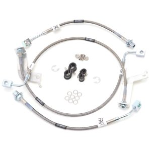 Ford Mustang Brake Line Kit - Front + Rear - Russell - Stainless Steel Braided Hose - `99-`04