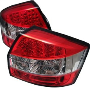 Audi A4 LED Tail Lights - SPYDER - Red/Clear - `02-`05