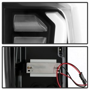 GMC Sierra LED Tail Lights - SPYDER - Incandescent Bulb Model Only - Black - `19-`20
