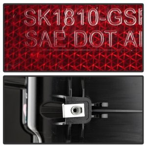 GMC Sierra LED Tail Lights - SPYDER - Incandescent Bulb Model Only - Black - `19-`20