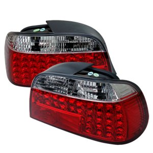BMW 7 Series LED Tail Lights - SPYDER - Red/Clear - `95-`01 BMW 7 Series LED Tail Lights - SPYDER - Red/Clear - `95-`01