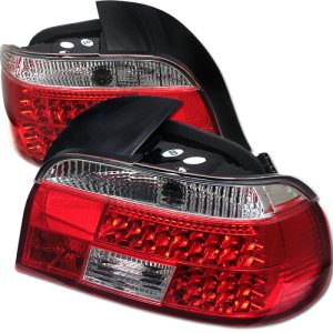 BMW 5 Series LED Tail Lights - Rear - SPYDER - Red/Clear - `97-`00 BMW 5 Series LED Tail Lights - Rear - SPYDER - Red/Clear - `97-`00
