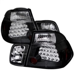BMW 3 Series LED Tail Lights - SPYDER - OEM Specific Quality - Black - `99-`01
