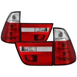 BMW X5 Tail Lights - SPYDER - Euro Style - Red/Clear - `00-`06 BMW X5 Tail Lights - SPYDER - Euro Style - Red/Clear - `00-`06