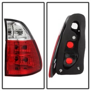BMW X5 Tail Lights - SPYDER - Euro Style - Red/Clear - `00-`06 BMW X5 Tail Lights - SPYDER - Euro Style - Red/Clear - `00-`06