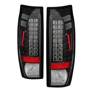 Chevrolet Avalanche LED Tail Lights - SPYDER - Black - `02-`06
