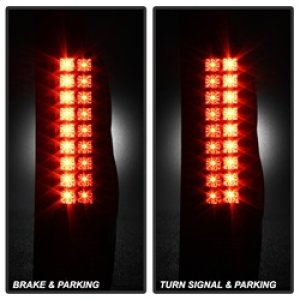 Chevrolet Avalanche LED Tail Lights - SPYDER - Black - `02-`06