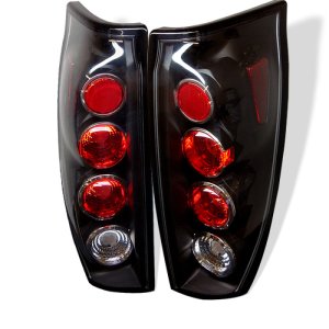 Chevrolet Avalanche Tail Lights - SPYDER - Euro Style - Black - `02-`06