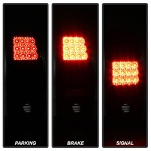 GMC Yukon Tail Lights - SPYDER - LED - Black - `00-`06