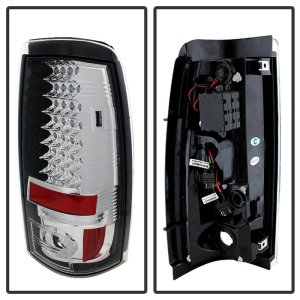 Chevrolet Silverado 2500 LED Tail Lights - Rear - SPYDER - Chrome - `03-`06