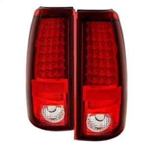 Chevrolet Silverado 1500 Tail Lights - SPYDER - LED - Red Clear - `03-`06
