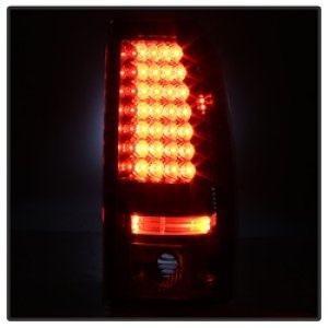 Chevrolet Silverado 1500 LED Tail Lights - SPYDER - ALT-YD-CS03-LED-SM - Smoke - `03-`06