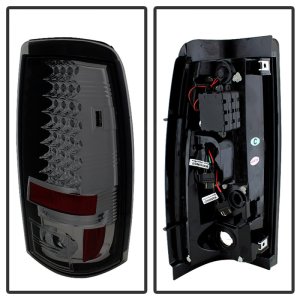 Chevrolet Silverado 1500 LED Tail Lights - SPYDER - ALT-YD-CS03-LED-SM - Smoke - `03-`06