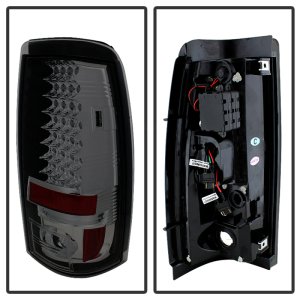 Chevrolet Silverado 1500 LED Tail Lights - SPYDER - ALT-YD-CS03-LED-SM - Smoke - `03-`06