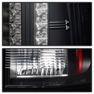Chevrolet Silverado LED Tail Lights - SPYDER - Black - `07-`13
