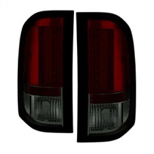 Chevrolet Silverado LED Tail Lights - SPYDER - Red/Smoke - `07-`13