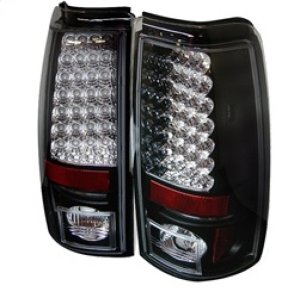Chevrolet Silverado 1500 LED Tail Lights - SPYDER - Black - `99-`02