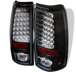 Chevrolet Silverado 1500 LED Tail Lights - SPYDER - Black - `99-`02