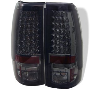 Chevrolet Silverado 1500 LED Tail Lights - SPYDER - Smoke - `99-`02