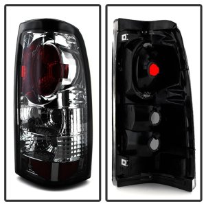 Chevrolet Silverado 2500 Tail Light Set - SPYDER - Euro Style - Smoke - `99-`02