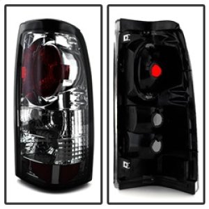 Chevrolet Silverado 2500 Tail Light Set - SPYDER - Euro Style - Smoke - `99-`02