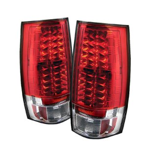 GMC Yukon LED Tail Lights - Rear - SPYDER - Red Clear - `07-`14