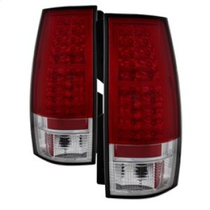 GMC Yukon LED Tail Lights - Rear - SPYDER - Red Clear - `07-`14