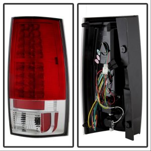 GMC Yukon LED Tail Lights - Rear - SPYDER - Red Clear - `07-`14