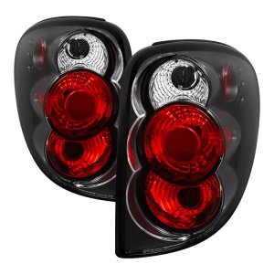 Dodge Caravan Tail Lights - SPYDER - Euro Style - Black - `01-`07