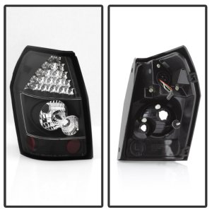 Dodge Magnum LED Tail Lights - SPYDER - Black - `05-`08