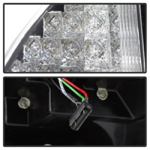 Dodge Magnum LED Tail Lights - SPYDER - Black - `05-`08
