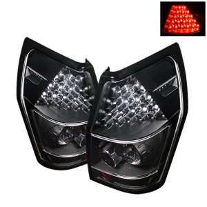 Dodge Magnum LED Tail Lights - SPYDER - Black - `05-`08