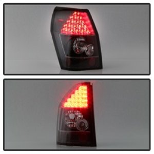 Dodge Magnum LED Tail Lights - SPYDER - Black - `05-`08